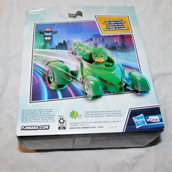 PJ Masks Gekko Mobile & Figure Green Gecko Car Disney Junior NEW - Picture 3 of 3